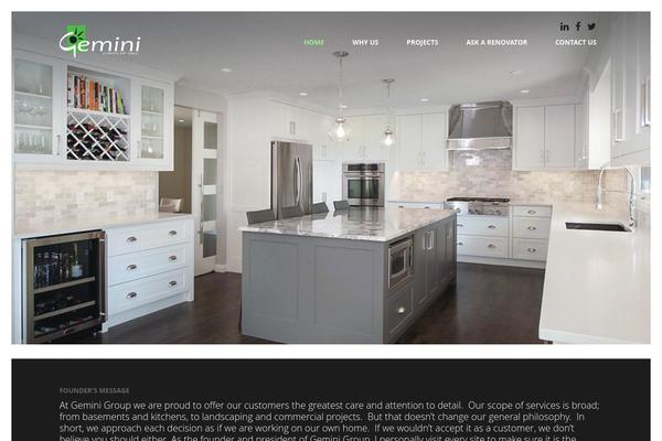 Gemini theme site design template sample