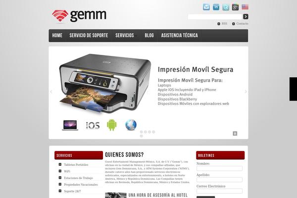 Prestige Light theme site design template sample