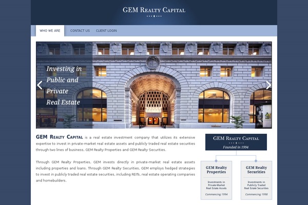Gem theme site design template sample