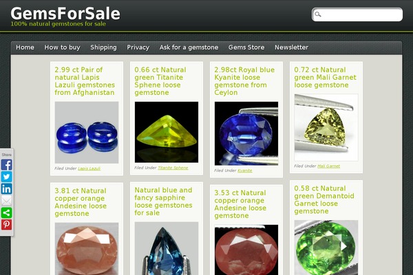 PinBlack theme site design template sample