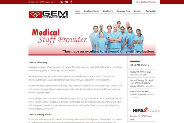 Vanguard theme site design template sample