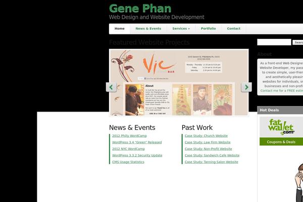 Wp theme site design template sample