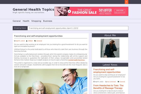 Magzimum theme site design template sample