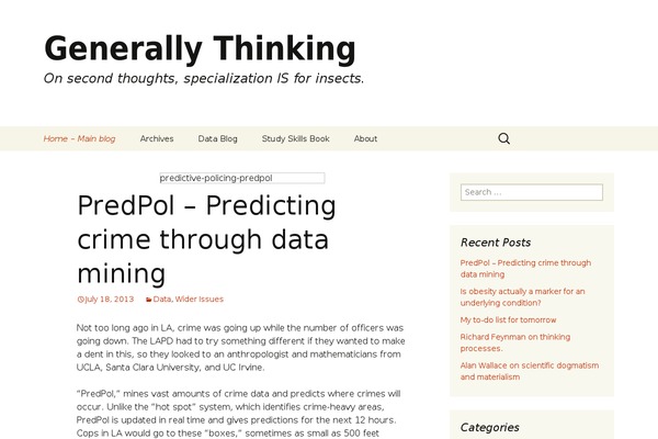 generallythinking.com site used Gttheme