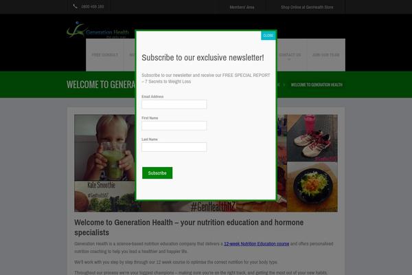 Fit Wp theme site design template sample