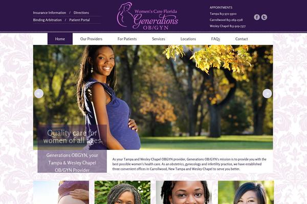 Generations theme site design template sample