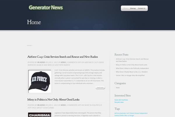 Webly theme site design template sample