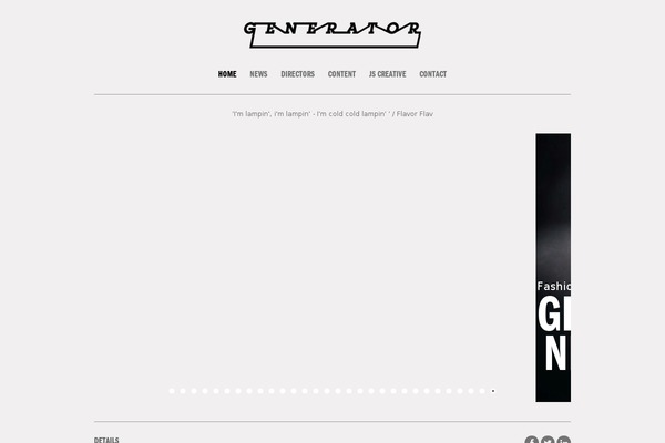 Panda theme site design template sample