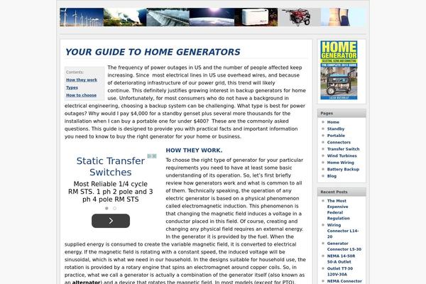 Suffusion-child theme site design template sample