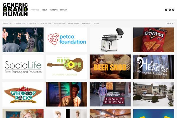 Studiofolio theme site design template sample