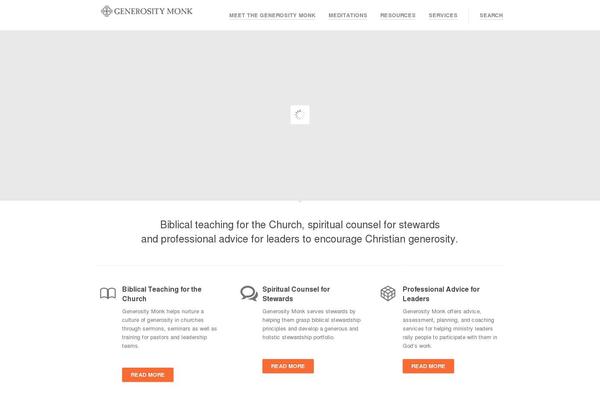 generositymonk.com site used Kickstart-child