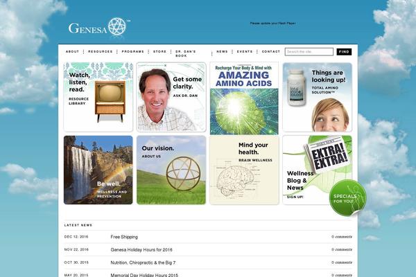genesaliving.com site used Shiny