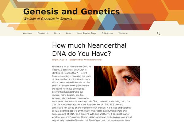 genesisandgenetics.org site used Liquorice