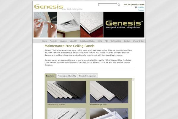 genesisceilingpanels.com site used Rvc