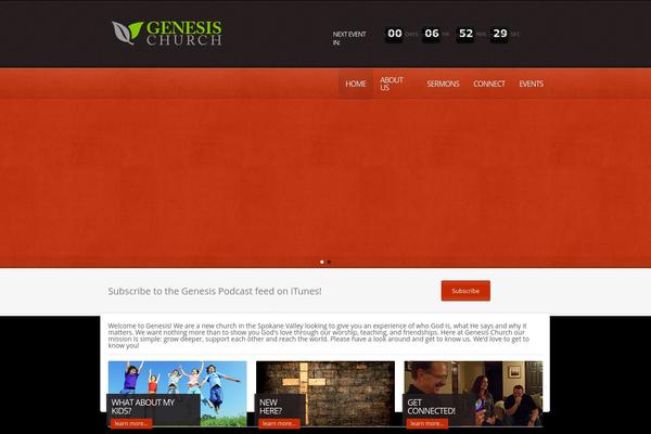 Churchope theme site design template sample