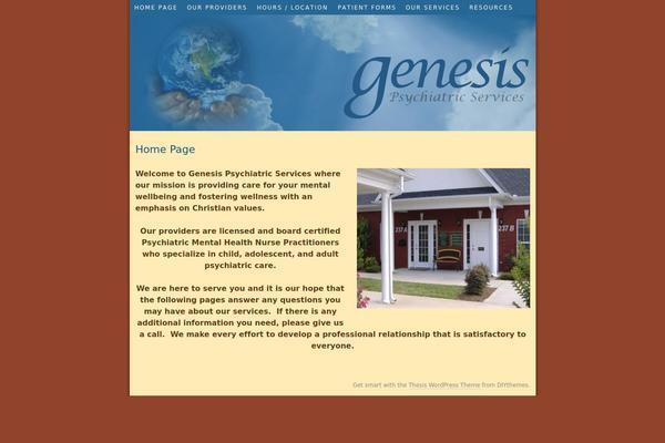 Thesis 1.8 theme site design template sample