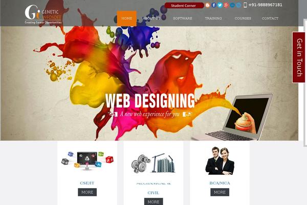 Cherry Framework theme site design template sample