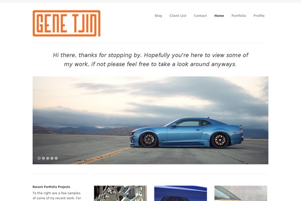 genetjin.com site used Classica-package