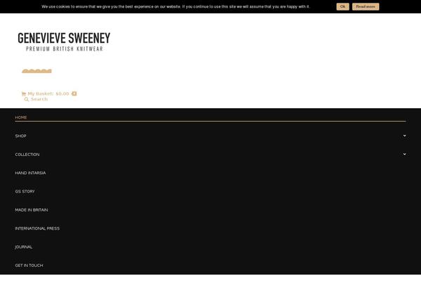 genevievesweeney.com site used Aurelia