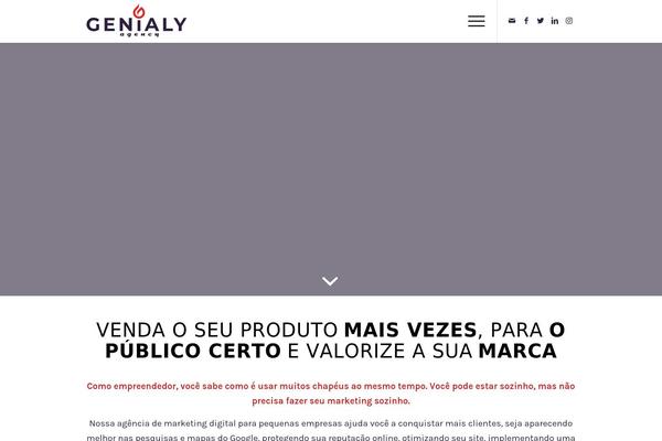 Enfold theme site design template sample