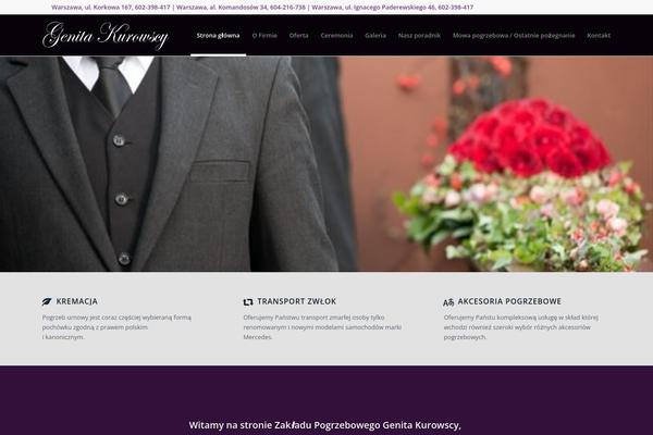 Enfold theme site design template sample