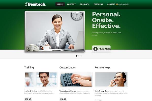 genitech.com site used Theme1240
