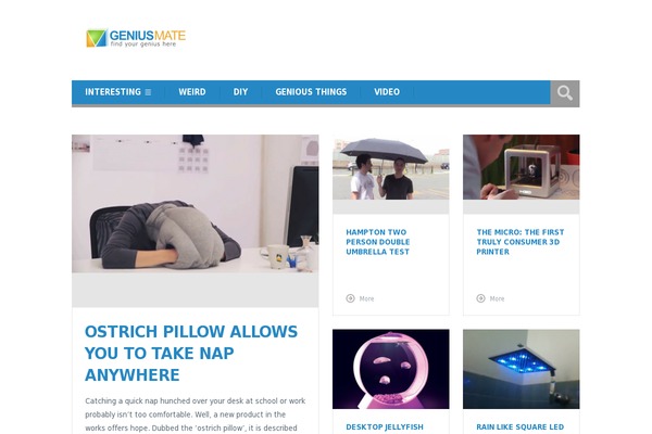 Genius theme site design template sample