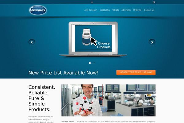 Flare theme site design template sample
