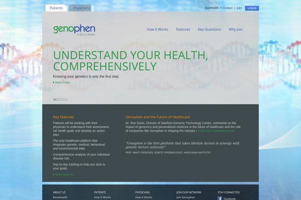 genophen.com site used Mytheme