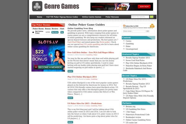Highroller theme site design template sample