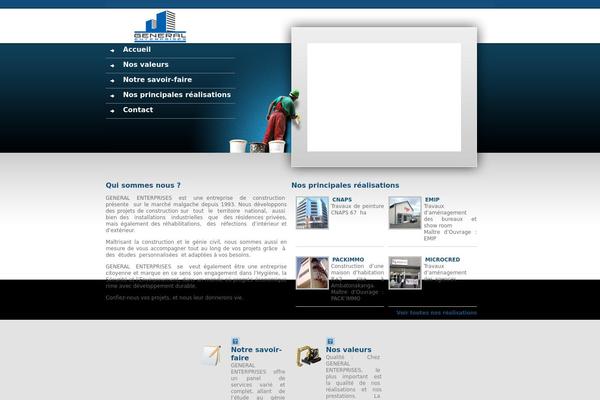 Gen theme site design template sample
