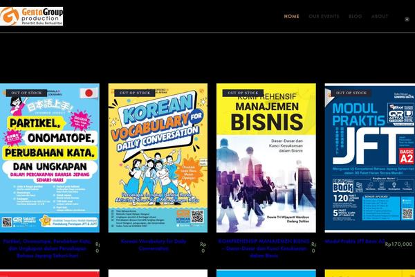 Booklovers theme site design template sample