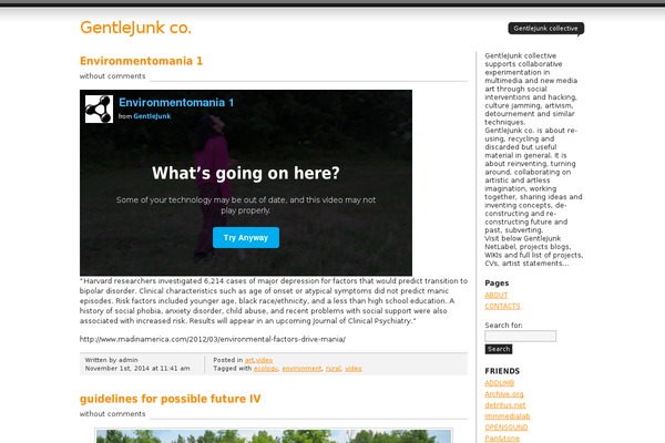 gentlejunk.net site used Journalist