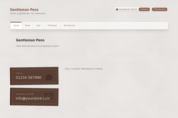 Artificer theme site design template sample