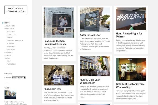 Fukasawa theme site design template sample