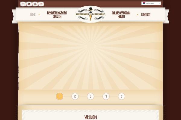 Retro theme site design template sample