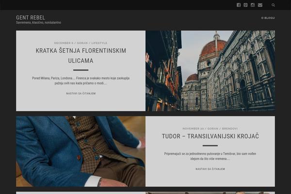 Tracks theme site design template sample