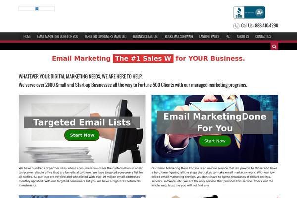 genuineemailmarketing.com site used Karo-1.0.5