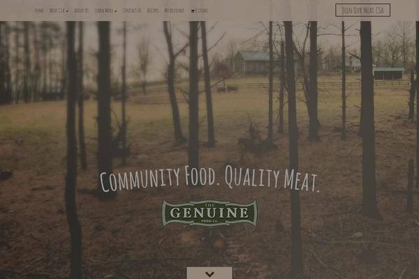 Genuine theme site design template sample