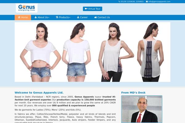 genusapparels.com site used Webemporium