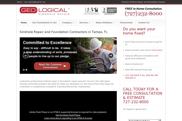 Modernize theme site design template sample