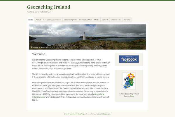 Misty Lake theme site design template sample