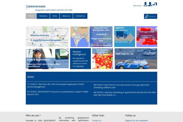 Metro theme site design template sample