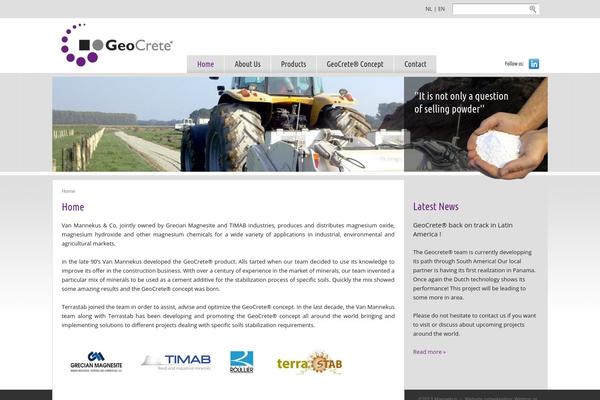 Standaard theme site design template sample