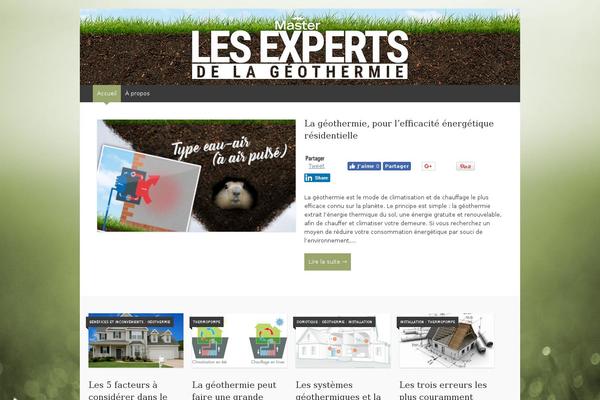 Expound Child theme site design template sample