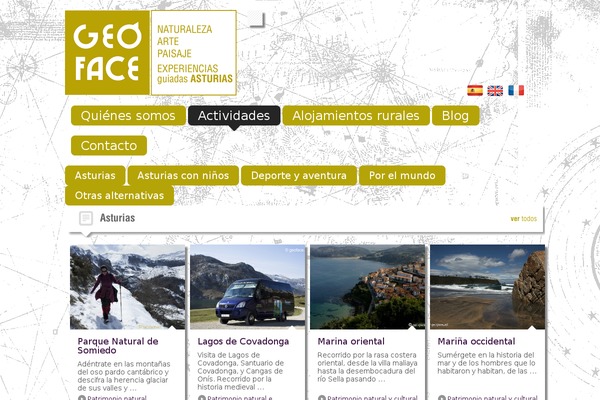Gridlocked theme site design template sample