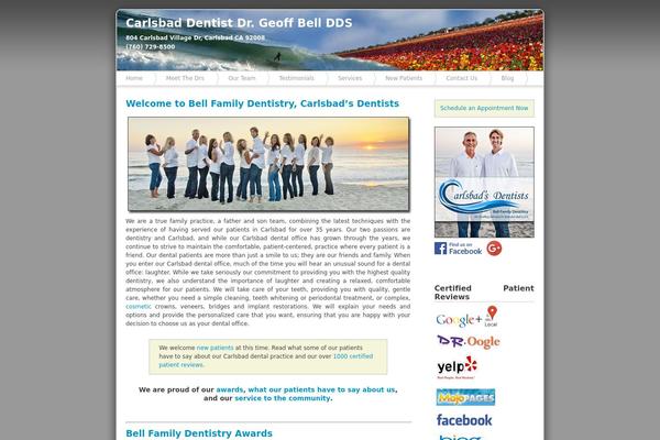 Azul theme site design template sample