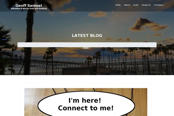 geoffsamuel.com site used Online-portfolio