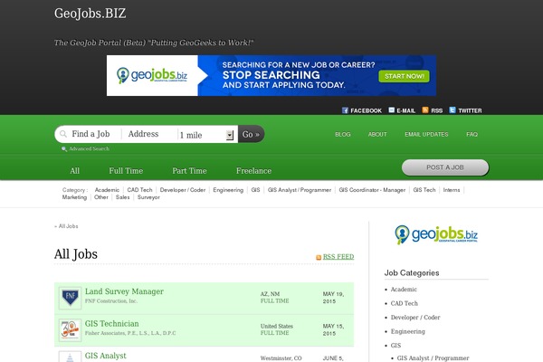 Jobify theme site design template sample