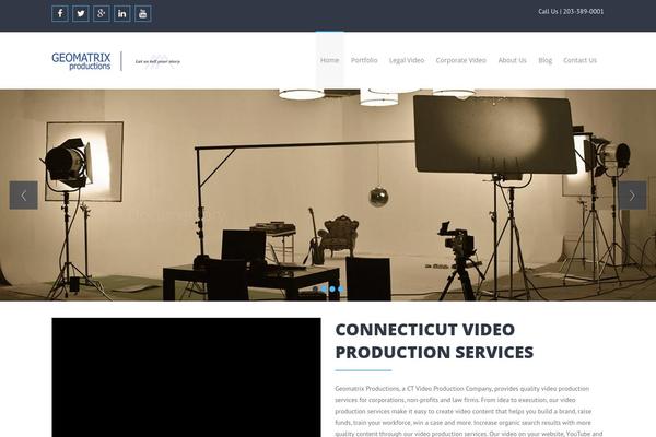 Geo theme site design template sample